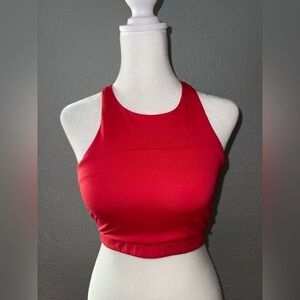 Outdoor Voices TechSweat Move Free Crop Top Bra Size XS RED NWOT‎